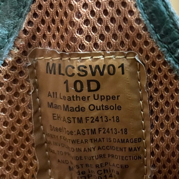 Twisted X Men's Lite Cowboy Work NWS Toe (Steel Toe) 12" Size 10D - Picture 10 of 10